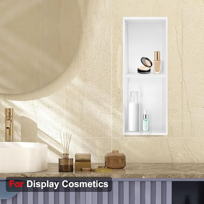 Shower Niche, Stainless Steel Elegant Bathroom Niche, No Tile Needed Recessed - Image 7