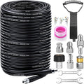 Sewer Jetter Kit for Pressure Washer 200FT, 5800PSI Drain Cleaner Hose by Trustworthy