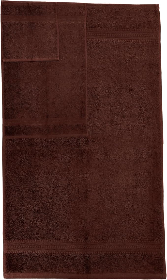 Ample Decor 100% Cotton Bathroom Towels Set of 6-2 Bath Towels, 2 Hand Towels - Image 4