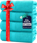 DAN RIVER Bath Towels Set of 4, 27 x 54 Inches, 100% Cotton, Larger & Lighter by DanRiver