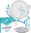 25 Pack, Disposable Shower Drain Hair Catcher Mesh Stickers by AireAllure