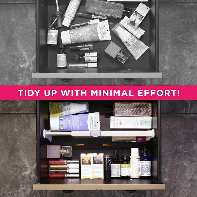 4 Adjustable Drawer Dividers, Organize Silverware and Utensils in Home Kitchen - Image 7