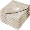 Vanilla Extra Large Washcloths Set of 6 Soft Body Cloths 13” x 13” 70% Viscose by Loran