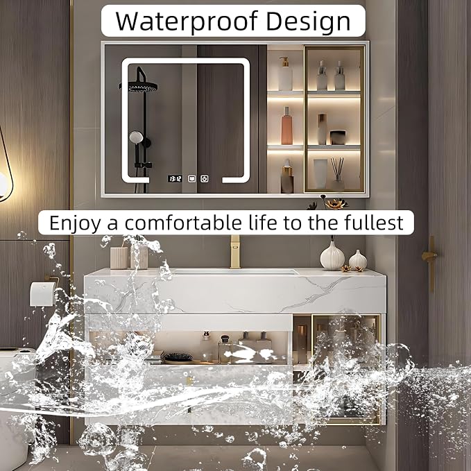 72IN Bathroom Cabinet with Single Sinks - Image 5