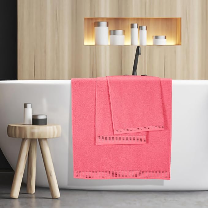 Cotton 2 Pack Oversized Bath Towel Set 28x55 inches, Large Bath Towels - Image 5