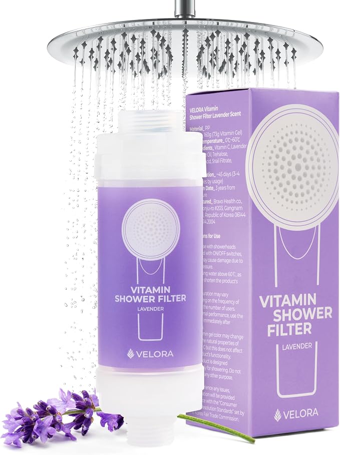 VELORA Vitamin C Shower Filter by BravoHealth