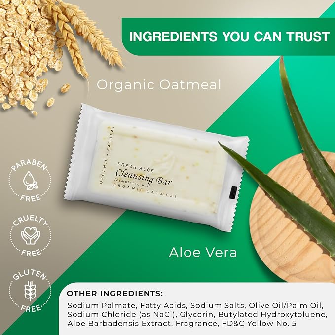 1-Shoppe All-in-Kit Diversified Hospitality Organic Oatmeal Cleansing Bar Soap - Image 4
