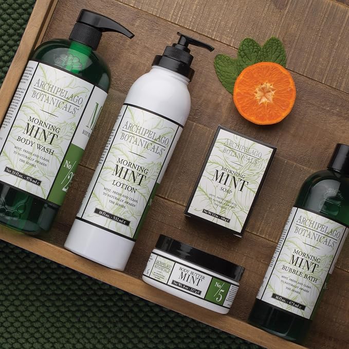 Archipelago Botanicals Morning Mint Body Wash, Moisturizing Body Wash - Image 5