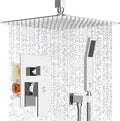 SR SUN RISE 12 Inch Ceiling Mounted Shower System Rain Mixer Combo Set Rainfall by SRSUNRISE