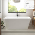 FerdY Sentosa 59" Acrylic Freestanding Bathtub, Contemporary Design Soaking Tub by FerdY