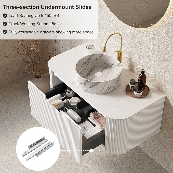 30" Floating Bathroom Vanity - Image 5