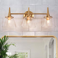 KSANA Gold Bathroom Light Fixtures, 22.5'' Modern Plating Brass Vanity Lights by KSANA