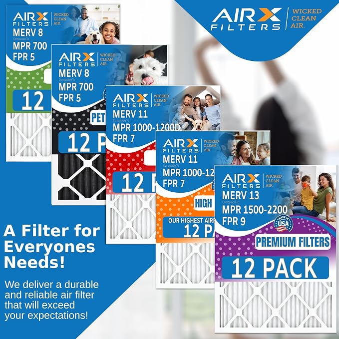 14x20x2 Air Filter MERV 11 Rating, 12 Pack of Furnace Filters Comparable to MPR - Image 5