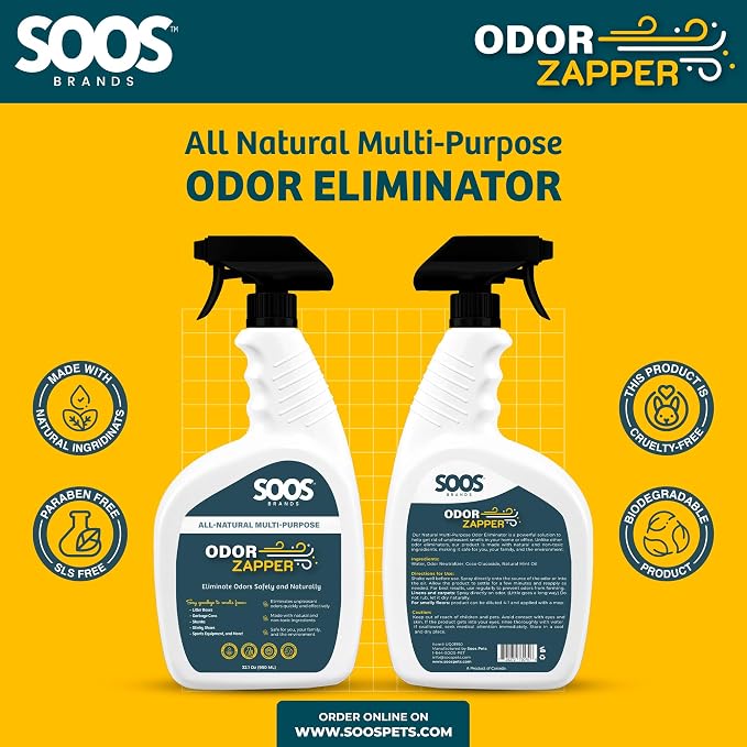 Soos Odor Zapper Natural Odor Eliminator Multi-Purpose Odor Removal Spray - Image 5