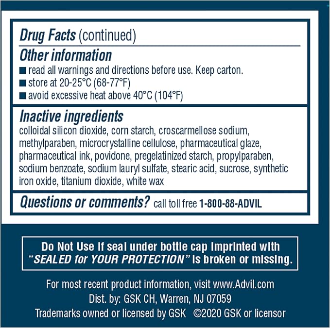 Advil Pain Reliever and Fever Reducer, Pain Relief Medicine - Image 13