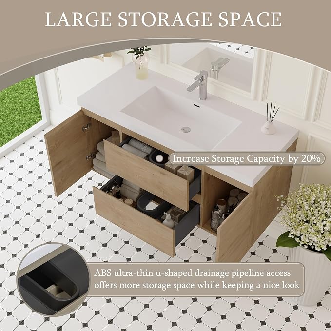48" Floating Bathroom Vanity - Image 3