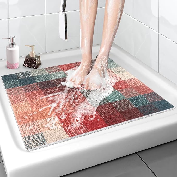 Shower Mat Bathtub Mat Non-Slip: 32x32 Inch Soft Comfort Bath Mat by Unknown