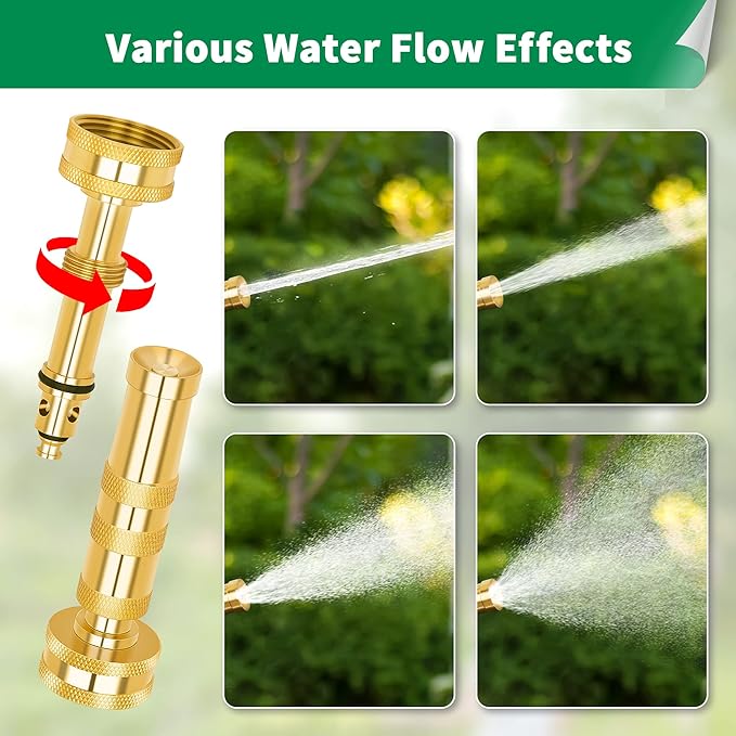 AUTOMAN Brass Hose Nozzle – High Pressure Jet Nozzles 3 Pack, Heavy Duty Sprayer - Image 5