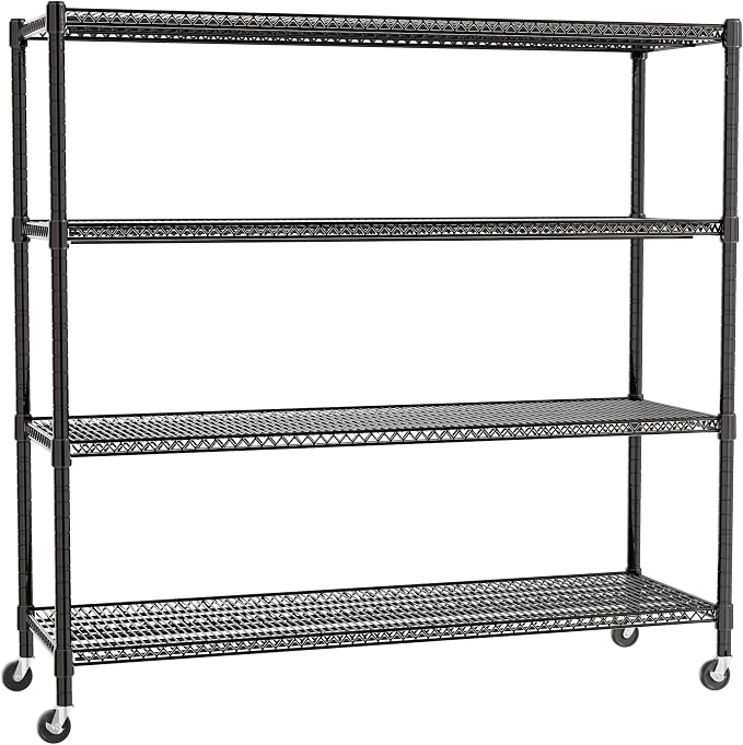 REGILLER 4-Wire Shelf Adjustable Heavy Duty Storage Shelves, Metal Organizer - Image 8