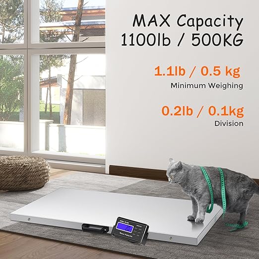 Bonvoisin Pet Scale for Large Dog 1100lb x 0.2lb, Postal Scale - Image 2