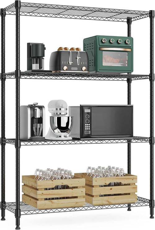 1000 lbs 4Tier Shelf Metal Storage Shelves Wire Rack Closet Organizers by MEIGAOPLASTICANDMETALHKCOLIMITED