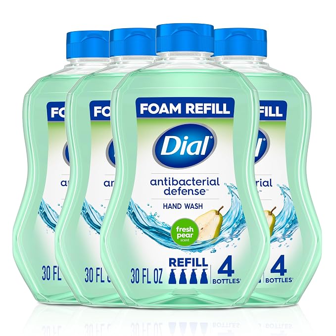 Dial Antibacterial Defense Foaming Hand Soap + Aloe, Fresh Pear Scent, 30 Fl Oz by DialSoap