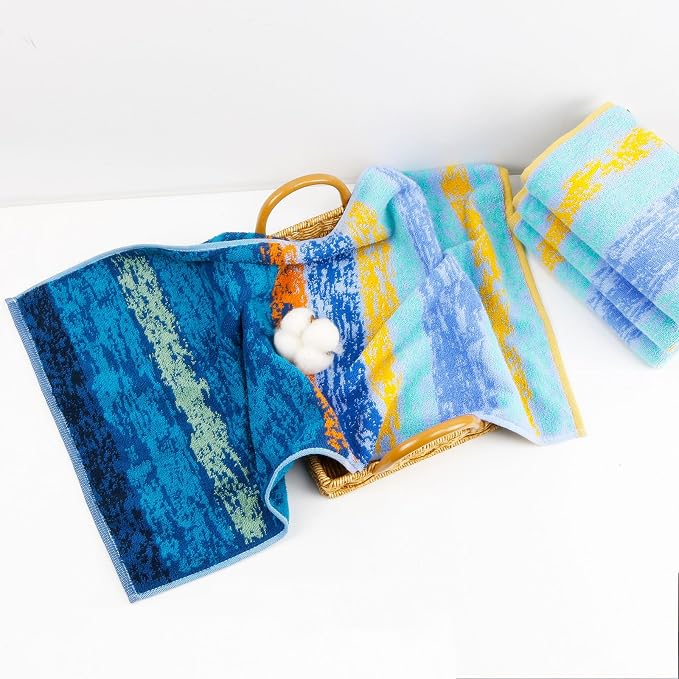 SEMAXE Bath Towel Set of 8 Include 2 Bath Towels, 2 Hand Towels, 4 Washcloths - Image 7