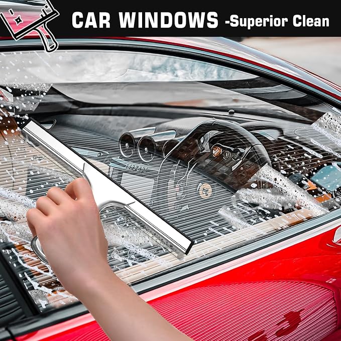 All-Purpose Stainless Steel Shower Squeegee - Image 3