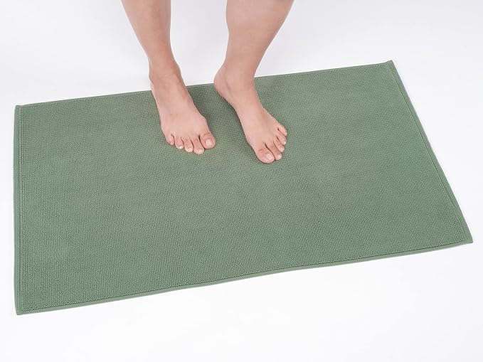 Cotton Paradise Bath Rug for Bathroom, 20x34 inch 100% Cotton Non Slip Bath Mat by UNITEDHOMETEXTILE