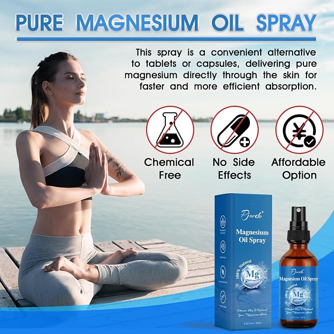 Magnesium Oil Spray for Feet, Body & Sleep, 100% Pure & Natural Organic Topical - Image 8