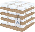 DAN RIVER Premium Dish Cloth 100% Cotton 12 X 12 Inches |Pack of 8|-Ultra Soft by DanRiver
