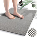 godehone Shower Mats Non Slip Without Suction Cups, PVC Loofah Bathroom Mats by godehone