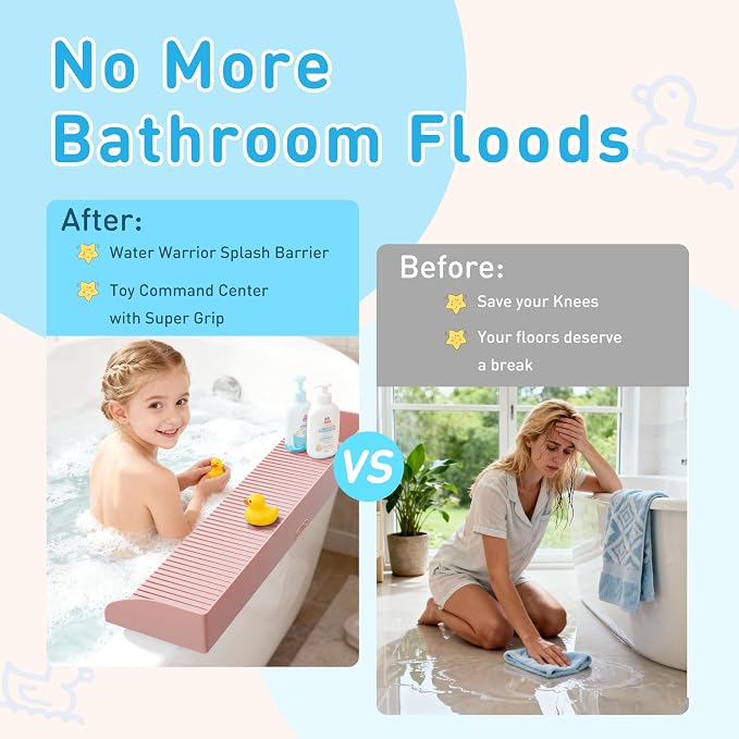 Roslim Bathtub Splash Guard Play Shelf - Image 2