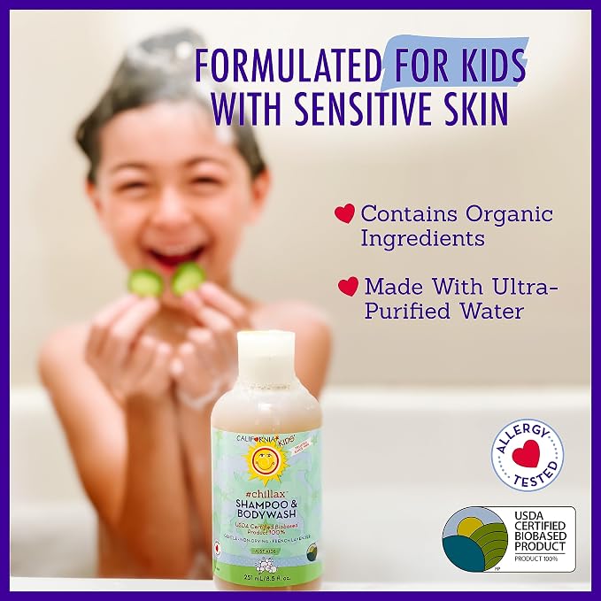 California Kids Chillax Shampoo and Bodywash | 100% Plant-Based | Gentle - Image 4