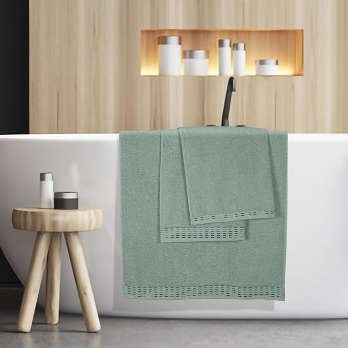 Cotton 2 Pack Oversized Bath Towel Set 28x55 inches, Large Bath Towels - Image 5