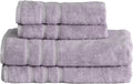 Mosobam Luxury Turkish 4pc Towel Set 30X58 16X30 Lavender Aura Oversize 700 GSM by Mosobam