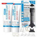 8Oz Clear Waterproof Caulk & Seal Silicone Sealant, Wadities Tile Grout Repair by Wadities