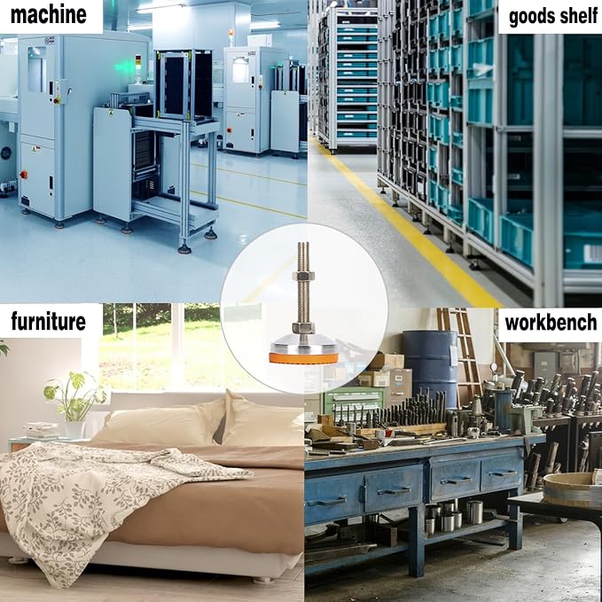 4Pcs Heavy Duty Leveling Screw Leg, Leveling Screw Leg Adjustable Leveling Feet - Image 5