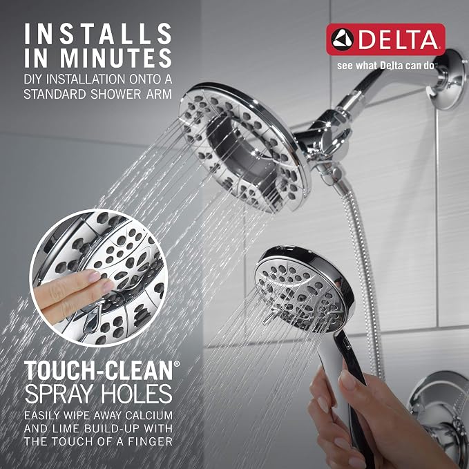 Delta Arvo 14 Series Chrome Bathtub Shower Faucet Set - Image 5