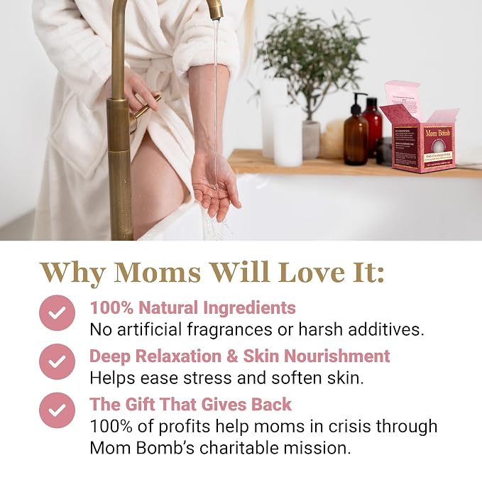Mom Bomb Pink Himalayan Bath Bomb – Essential Oils, Clean Ingredients – - Image 7