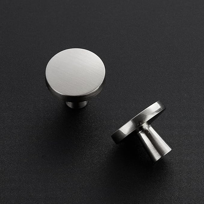 Ravinte 15 Pack Drawer Pulls 1-1/4 Inch Kitchen Cabinet Knobs Brushed Nickel - Image 2