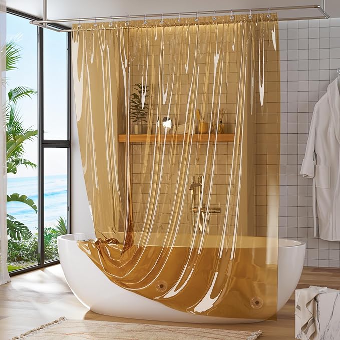 Titanker Shower Curtain Liner, Plastic Shower Liner PEVA 72 x 72 Lightweight - Image 6