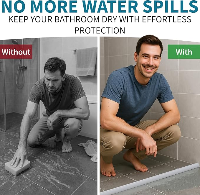 Premium 39 Inch Shower Water Guard & Door Seal Strip – Walk-in Bath Screen - Image 4