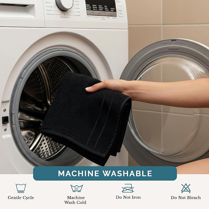 Casa Platino 100% Cotton Washcloths 24 Pack - Image 7