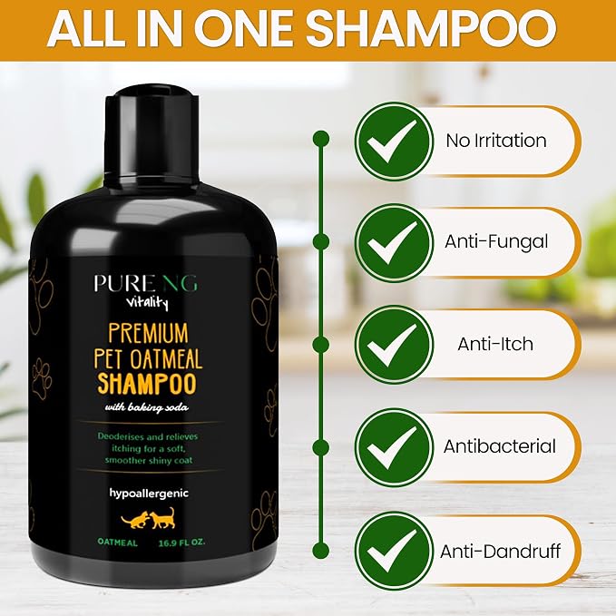 Dry Skin & Anti Itch Shampoo for Dogs | Oatmeal Dog Shampoo | Itchy Skin Relief - Image 3