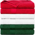 Ample Decor Hand Towel for Bathroom 100% Cotton 18 X 28 Inch 600 GSM Soft by AmpleDecor