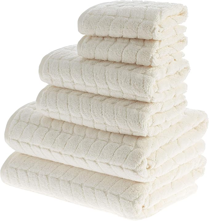 BAGNO MILANO Turkish Bath Towels, Soft Plush Jacquard Luxury Bath Towels - Image 3