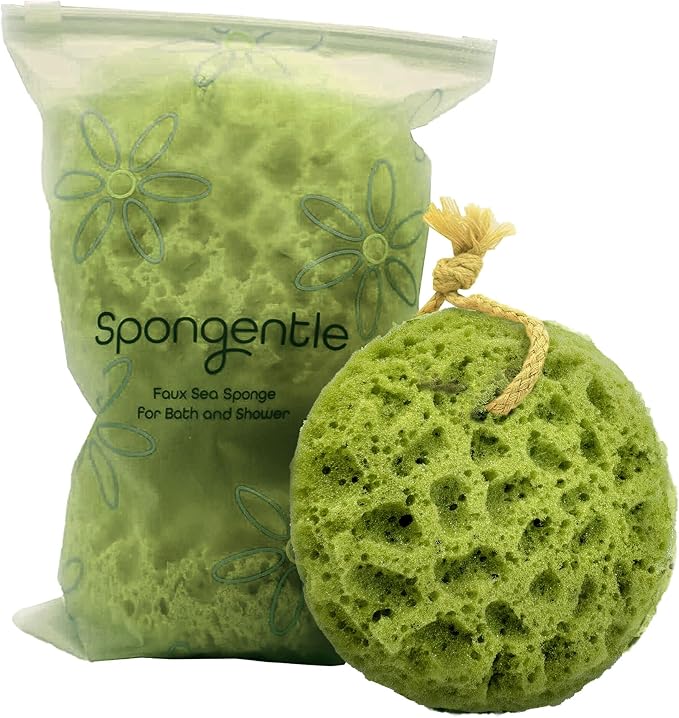 Spongentle Deep Cleansing Body Loofah Sponge, Natural Colors, by SunliteSports