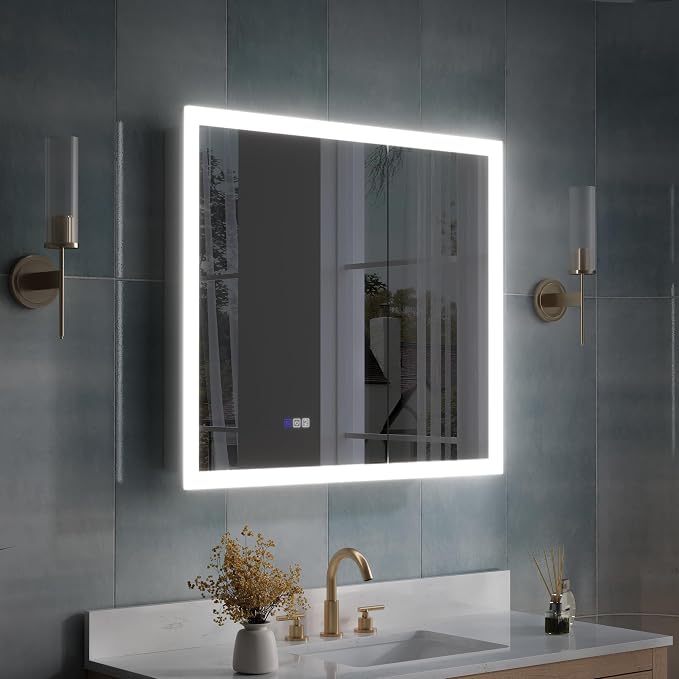 WELLFOR 36 x 32 Inch LED Medicine Cabinet by WELLFOR
