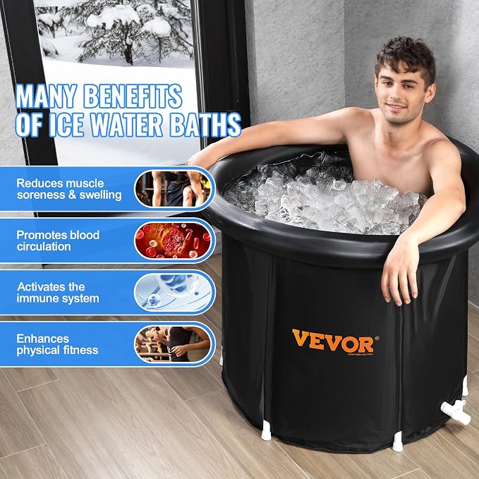 VEVOR Ice Bath Tub XL, Cold Water Therapy Plunge Tub - Image 6